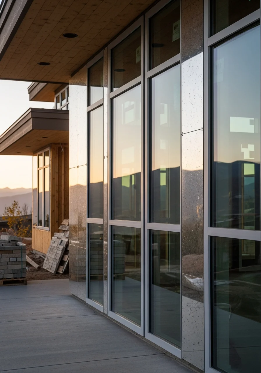 Close-up of quality exterior detail on a Park City property, demonstrating professional mountain construction standards.